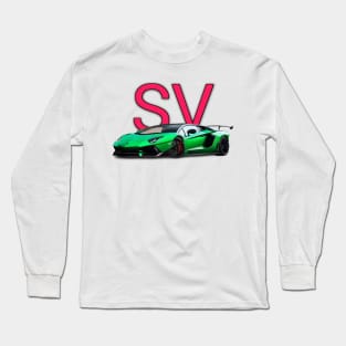 Lamborghini Aventador SV Long Sleeve T-Shirt